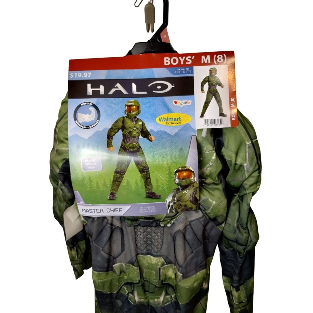 Disguise Boys M (8) Halo Infinite Master Chief With Helmet Halloween Costume